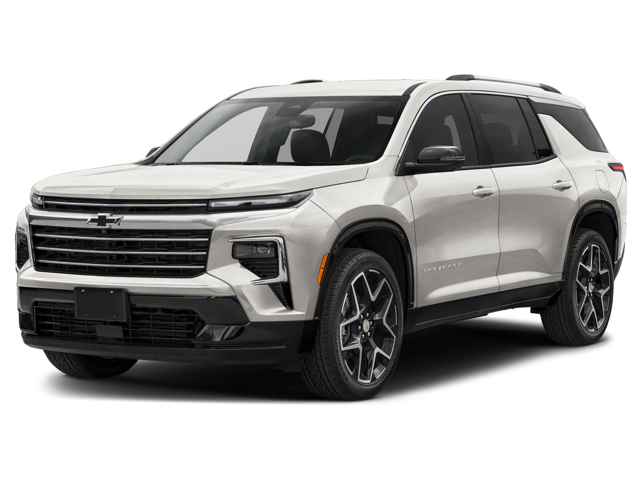 2026 Chevrolet Traverse High Country in Mosaic Black Metallic — front three-quarter view