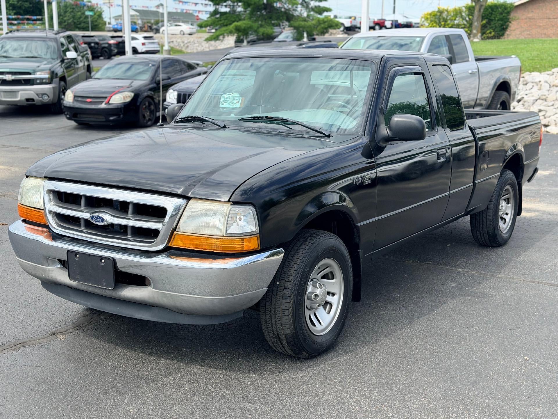 1999 Ford Ranger XLT in Black — front three-quarter view