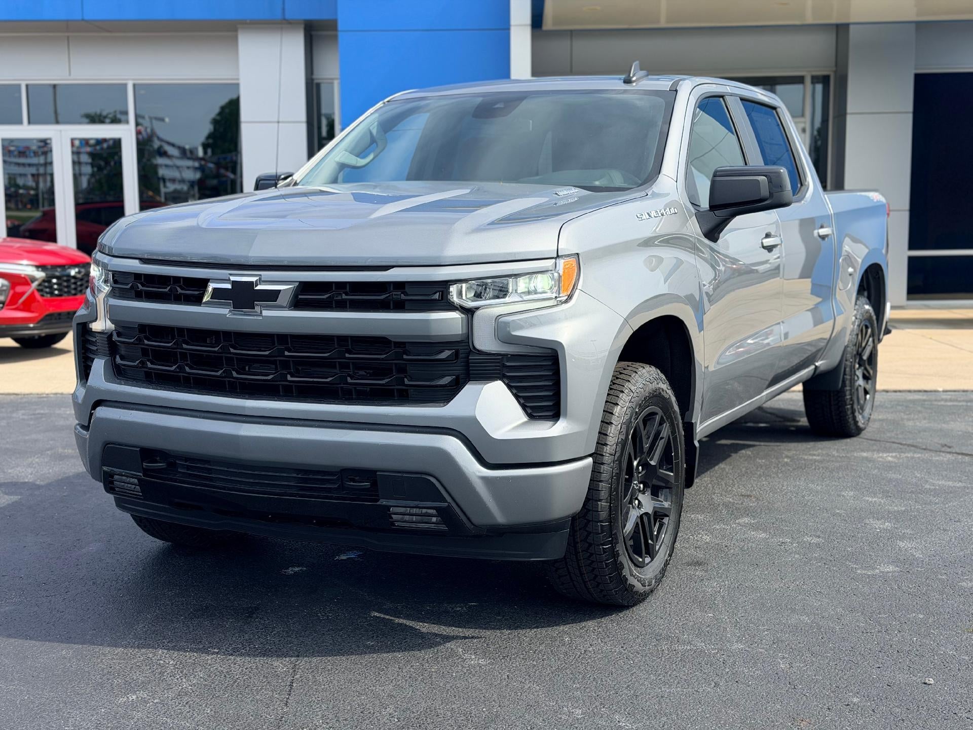2026 Chevrolet Silverado 1500 RST in Sterling Gray Metallic — front three-quarter view