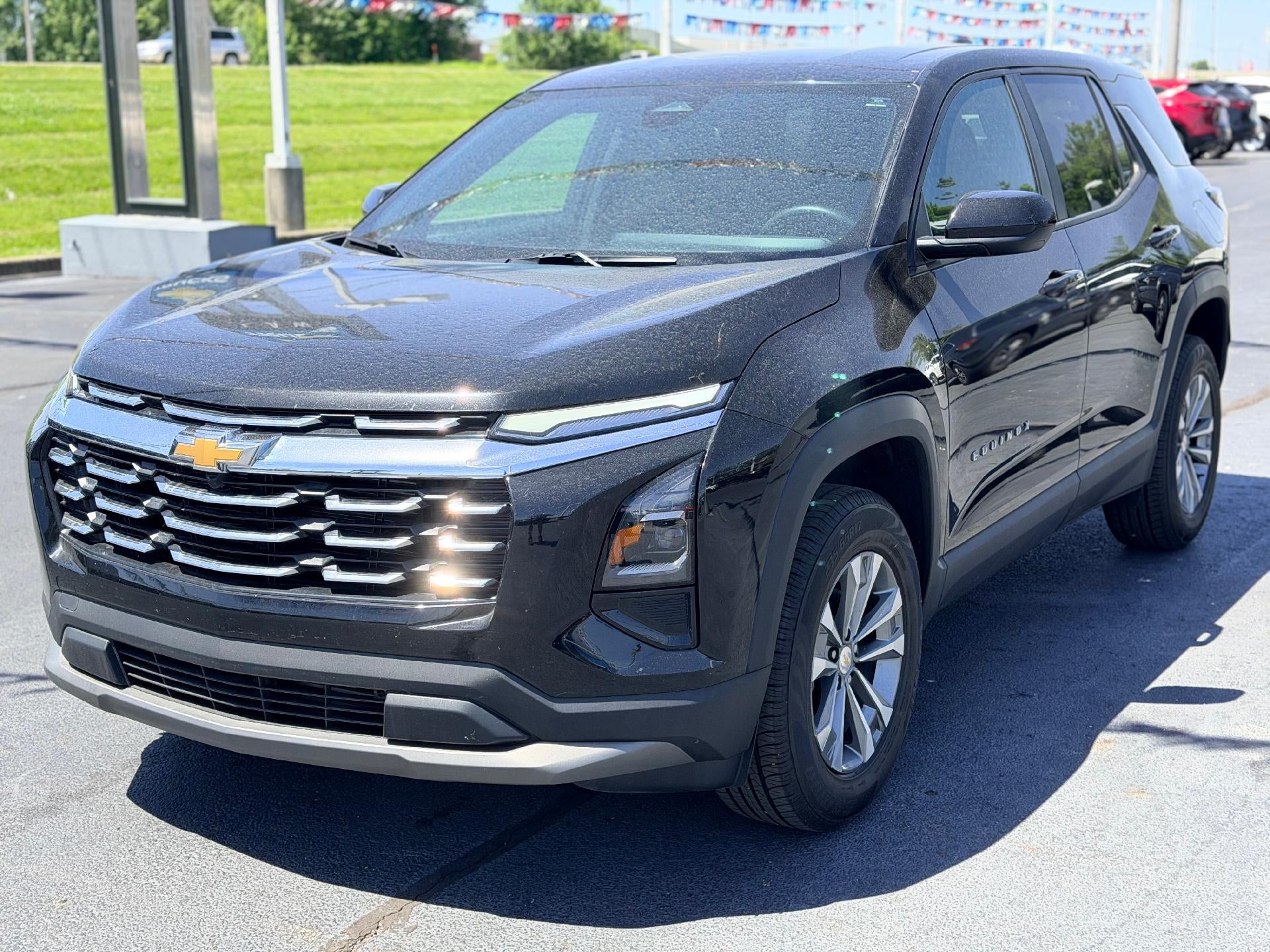2025 Chevrolet Equinox LT in Mosaic Black Metallic — front three-quarter view
