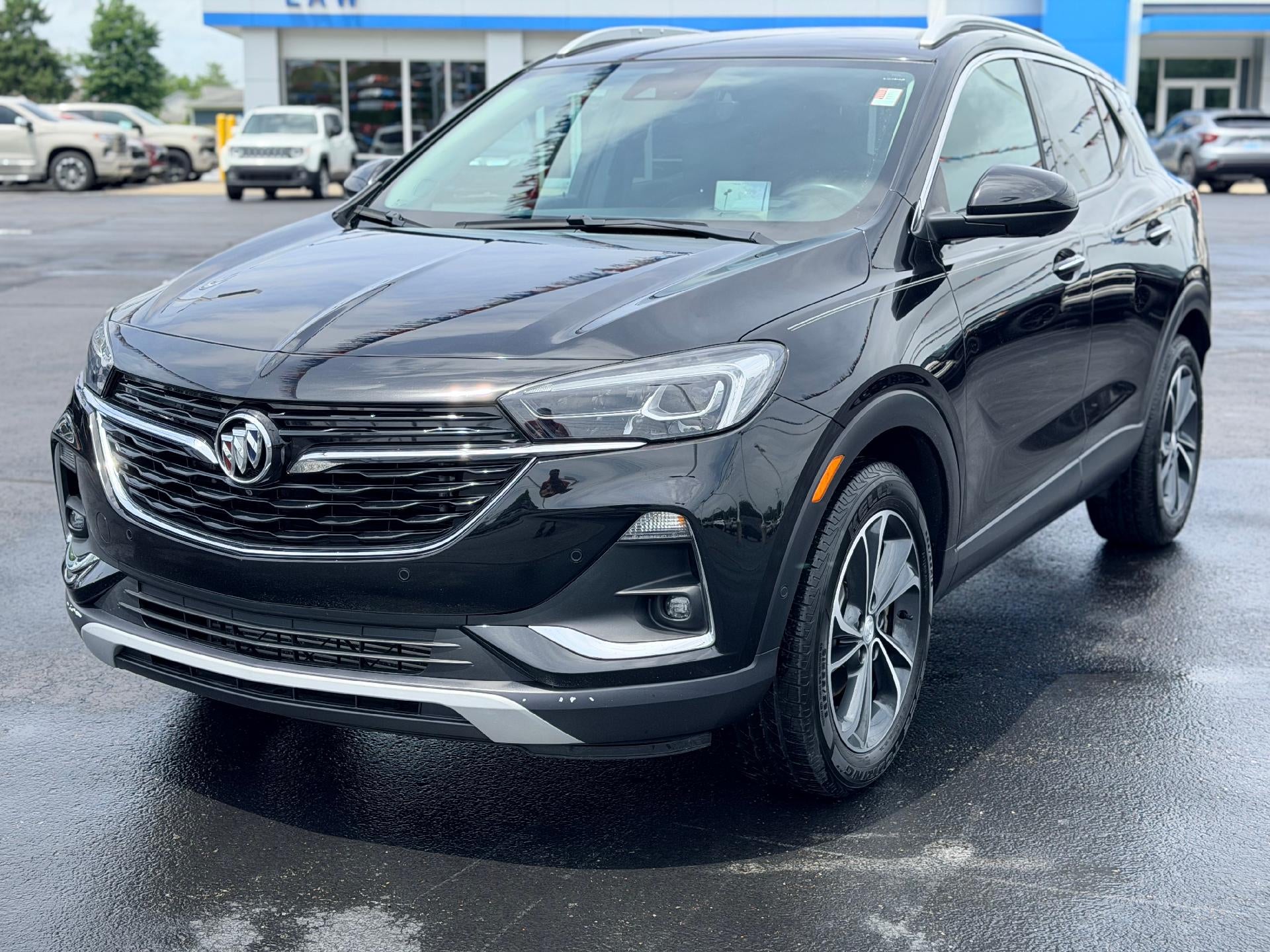 2021 Buick Encore GX Essence in Ebony Twilight Metallic — front three-quarter view